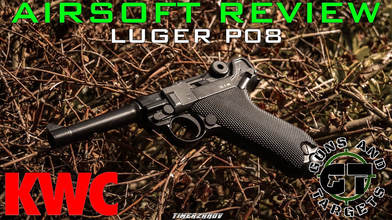 Airsoft Review #83 Luger P08 KWC Co2 GBB (GUNS AND TARGETS)