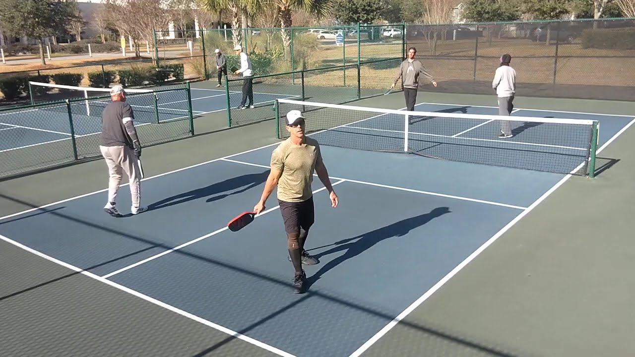 POWER FOREHAND VS STRONG BACKHAND! 4.0 Pickleball Game at Kingston Plantation in Myrtle Beach, SC