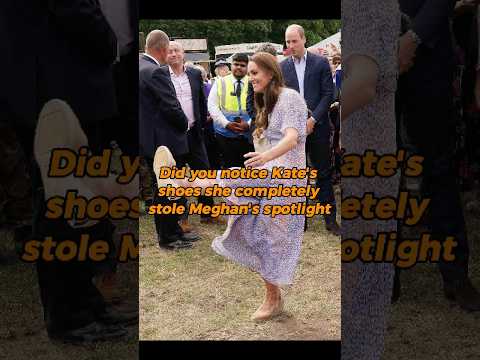 Did you notice Kate's shoes? She completely stole Meghan’s spotlight. #Kate #Meghan #RoyalFamily #us