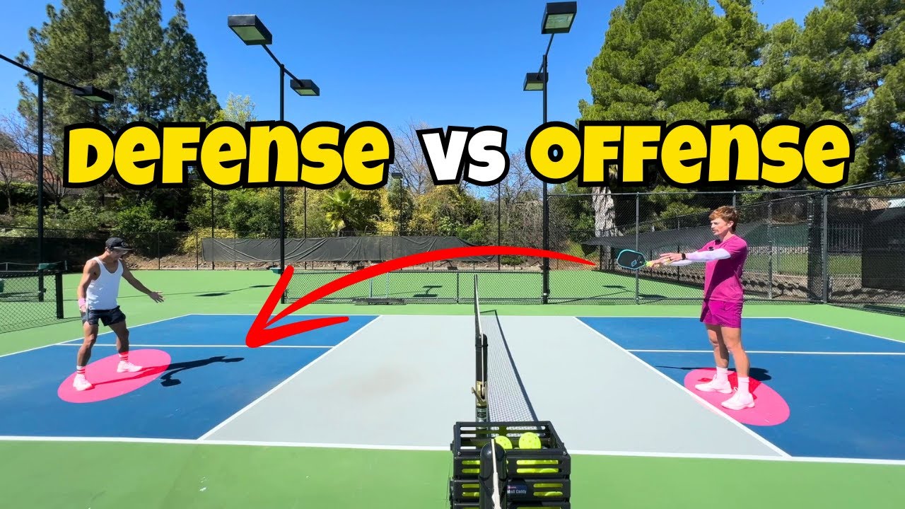 DEFENSE vs OFFENSE | Ed's Library of Pickleball Drills #5 "The Escape Room"