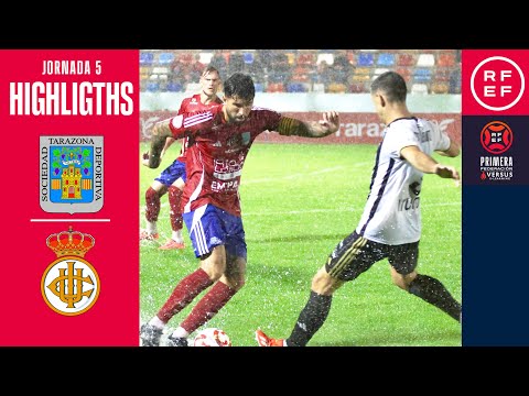 (RESUMEN) SD Tarazona 0-0 Real Unión de Irún / Aplazado J5 - 1ª RFEF / Fuente: YouTube Real Federación Española de Fútbol