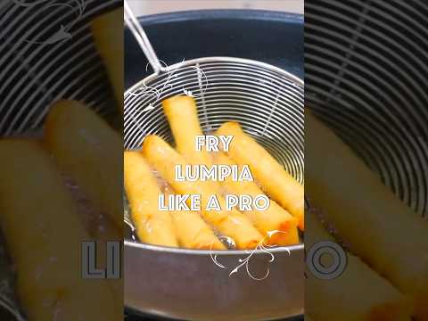 How to Fry Lumpia Perfectly EVERY TIME! 🇵🇭 #lumpia #cooking #pinoyfood