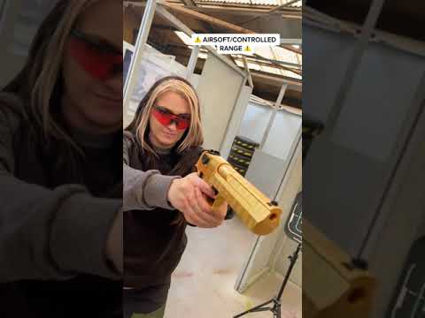 The Cybergun Desert Eagle in Gold Tiger stripe from @Extremeairsoftuk