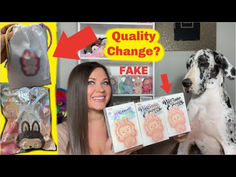 REAL VS FAKE LABUBU Big into Energy POPMART Blind box - New Labubu drawstring bags