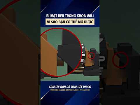 Bí mật bên trong khóa vali, vì sao bạn có thể mở được #vali #matma #khoa #key #pass #khoavali