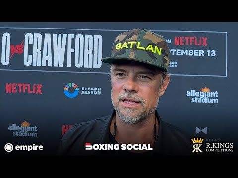 JOSH DUHAMEL PREDICTS CANELO VS. CRAWFORD, TALKS JONES VS. ASPINALL