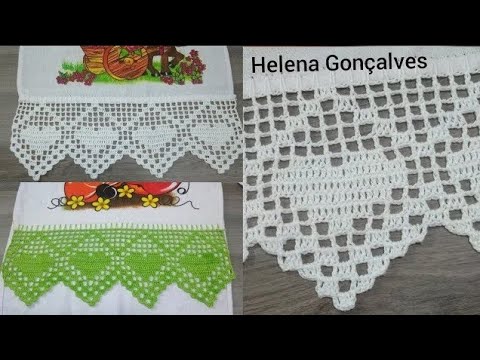 Barradinho lindo de coração ❤️#semprecirculo #crochet #helenagonçalves #croche