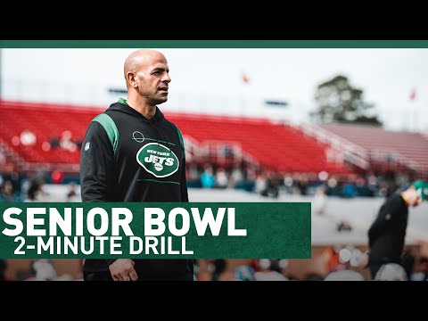 Senior Bowl Day One with Coach Ron Middleton | 2-Minute Drill | The New York Jets | NFL video clip