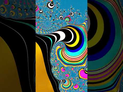 Fractals Over Azure Skies by @steveland_art #trippyart #hypnotic #trance #psytrance #spiral #art