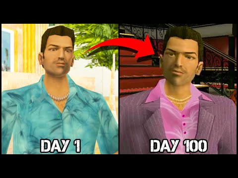 I Spent 100 Days in GTA Vice City