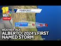 Weather Talk: First named storm of 2024 hurricane season