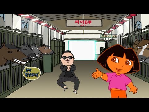 Dora The Explorer - Gangnam Style Dora Theme Song Remix 