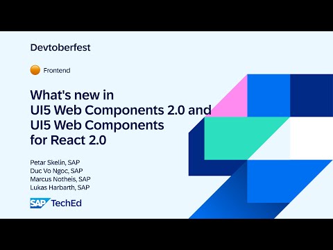 🟠 What’s New in UI5 Web Components 2.0 and UI5 Web Components for React 2.0