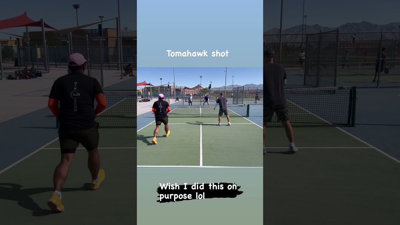 Tomahawk Shot #pickleball #Highlights #Sports #Fun #Action