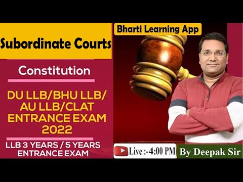 Subordinate Courts Part - 2II By Deepak Sir