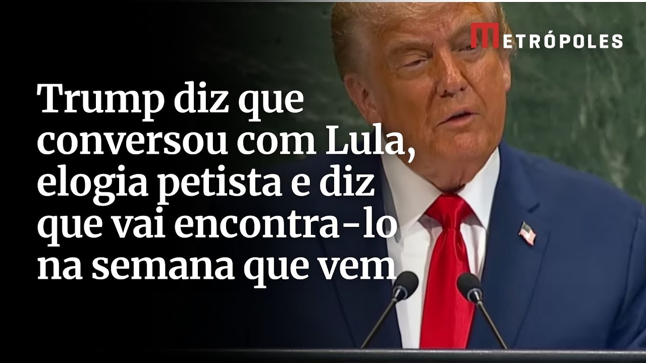 Trump diz que conversou com Lula elogia petista e diz que vai encontra lo na semana que vem