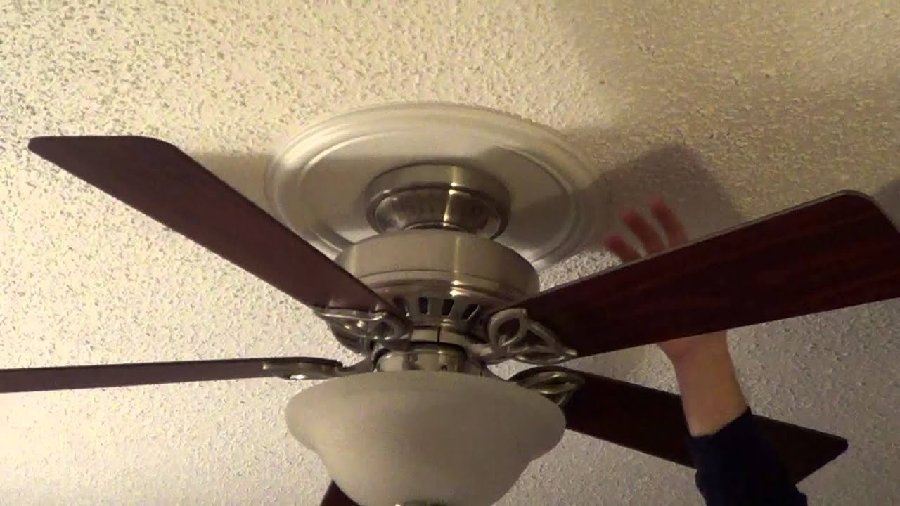 Ceiling Fan Medallion Cover A Hole Around A Ceiling Fan YouTube