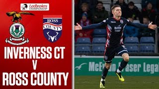 Inverness CT 1-2 Ross County | County Extend Lead over Ten Man Thistle | Ladbrokes Championship