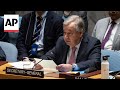 UN chief: The Middle East is on the brink... Now is the time for maximum restraint.