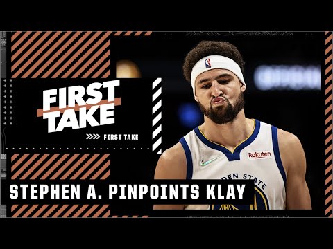Stephen A. picks Klay Thompson to be Warriors’ most important player | First Take video clip