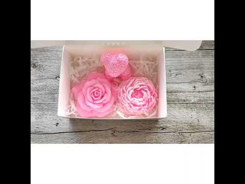 мыло ручной работы бровары мишка в розах роза пион