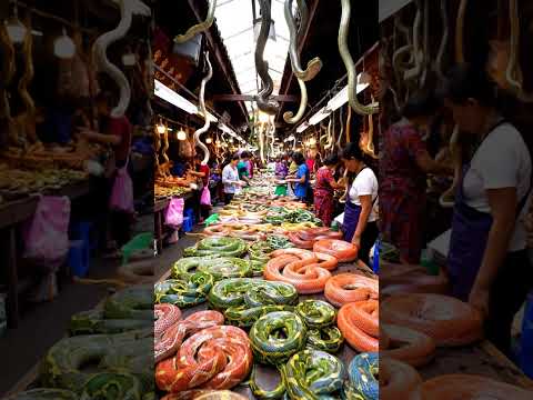 #wildanimals Asia market colorful snakes