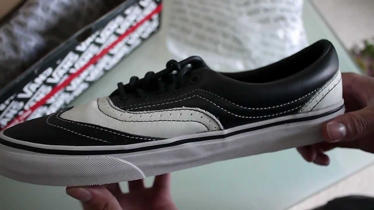 vans wingtip black and white