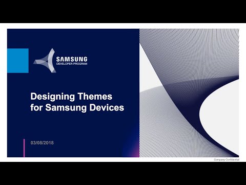 Designing Themes for Samsung Devices