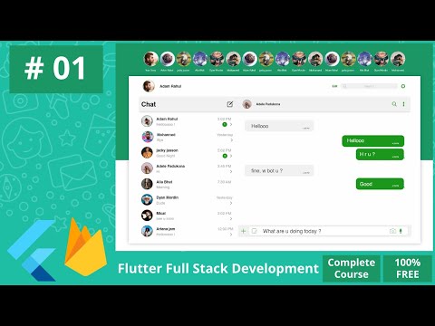 Whatsapp Web App Clone | Flutter Full Stack WEB Development Course with Firebase & Push Notification