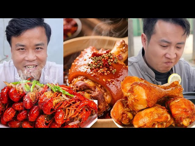 南瓜的黑手套有毒，摸谁谁惨 #干饭兄弟#盲盒食物#mukbang#美食#盲盒【干饭兄弟】