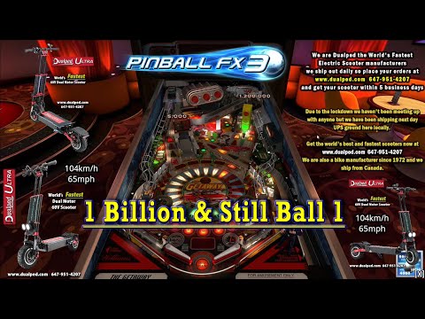 1 Billion & Still On Ball 1 Killed High Score! Getaway High Speed 2 Pinball FX3