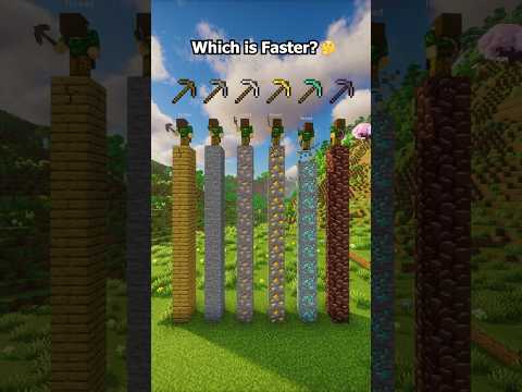 Which Minecraft Pickaxe is Faster?