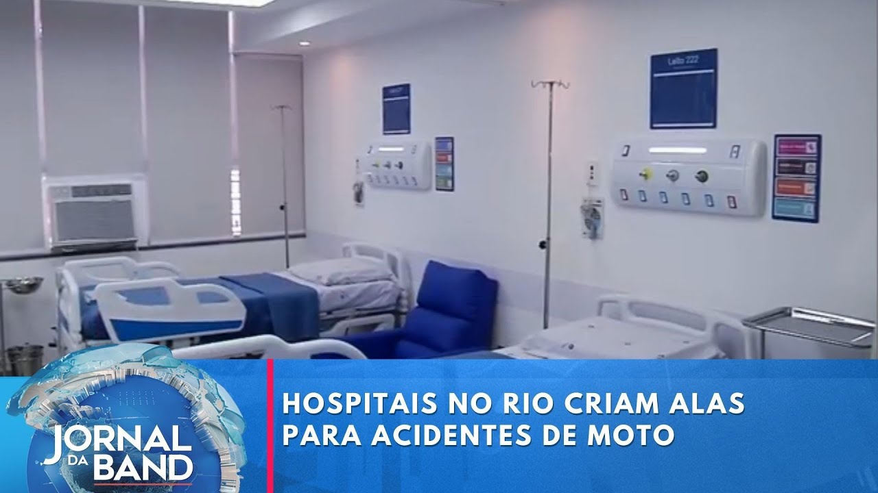 Hospitais no Rio criam alas exclusivas para acidentes de moto
