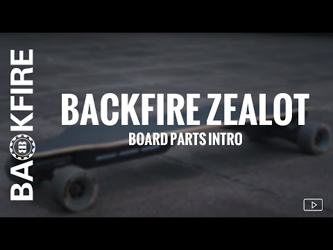 longboard parts on Backfire Zealot electric skateboard