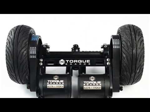 All Terrain Tire Kit for Electric Skateboard Promo Shot - TorqueBoards | DIY Electric Skateboard