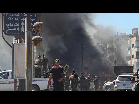 Smoke, gunfire as Syrian forces enter Druze city after deadly clashes | AFP