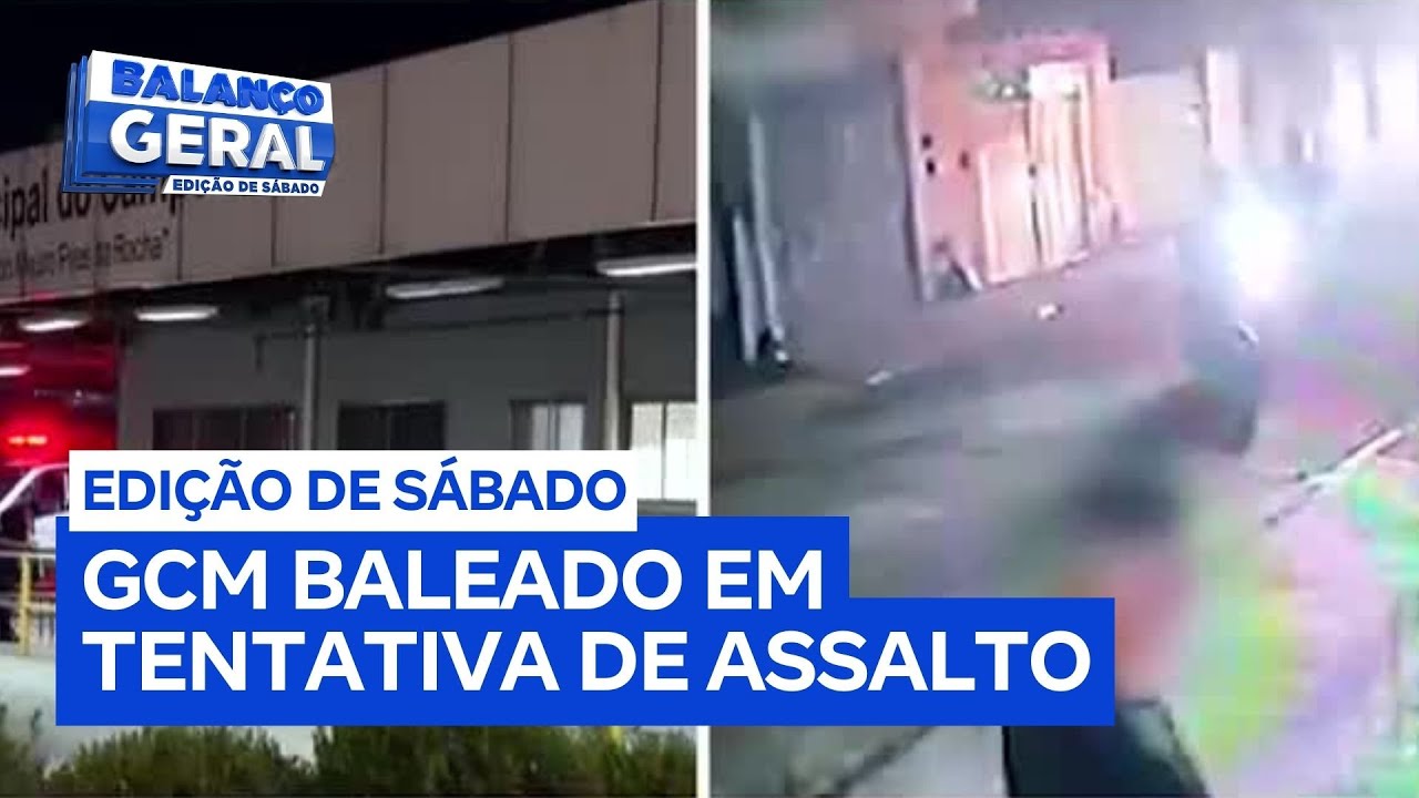 Guarda Civil de São Paulo é baleado em tentativa de assalto e está em estado grave