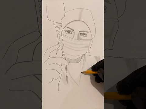 How to draw a Nurse Pencil Sketch for beginners 👩‍⚕️#plz_subscribe_my_channel #shortsfeed