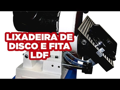 Lixadeira de Disco e Fita Trif 230mm 1700rpm 3/4Cv Maksiwa - Vídeo explicativo