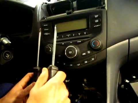 How do remove factory radio 2004 honda accord #7