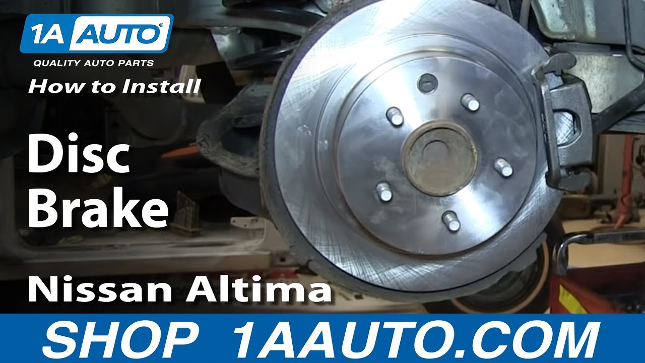 Replace disc brakes 1995 nissan altima how to #4
