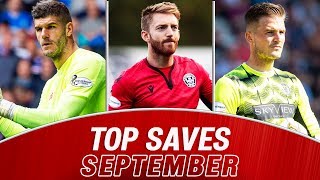 Who was the Best Goalkeeper in September? | September’s Top Saves | SPFL