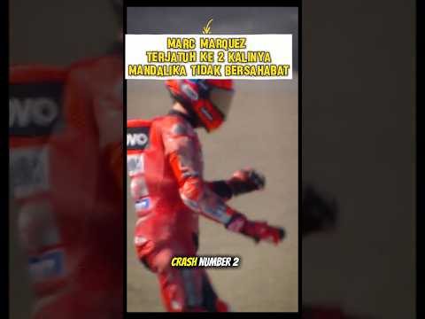 Marc Marquez Crash in Mandalika #marcmarquez #motogp #mandalika #viral #shorts