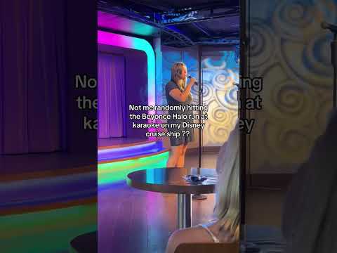was not expecting this to come out of me haha #beyonce #halo #karaoke #singing #singer #disneycruise