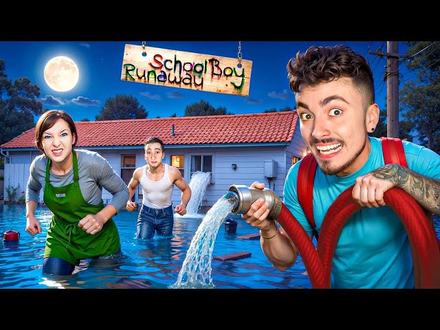 ЗАТОПИЛ ДОМ ЗЛЫХ РОДИТЕЛЕЙ В SCHOOLBOY RUNAWAY В МАЙНКРАФТ!