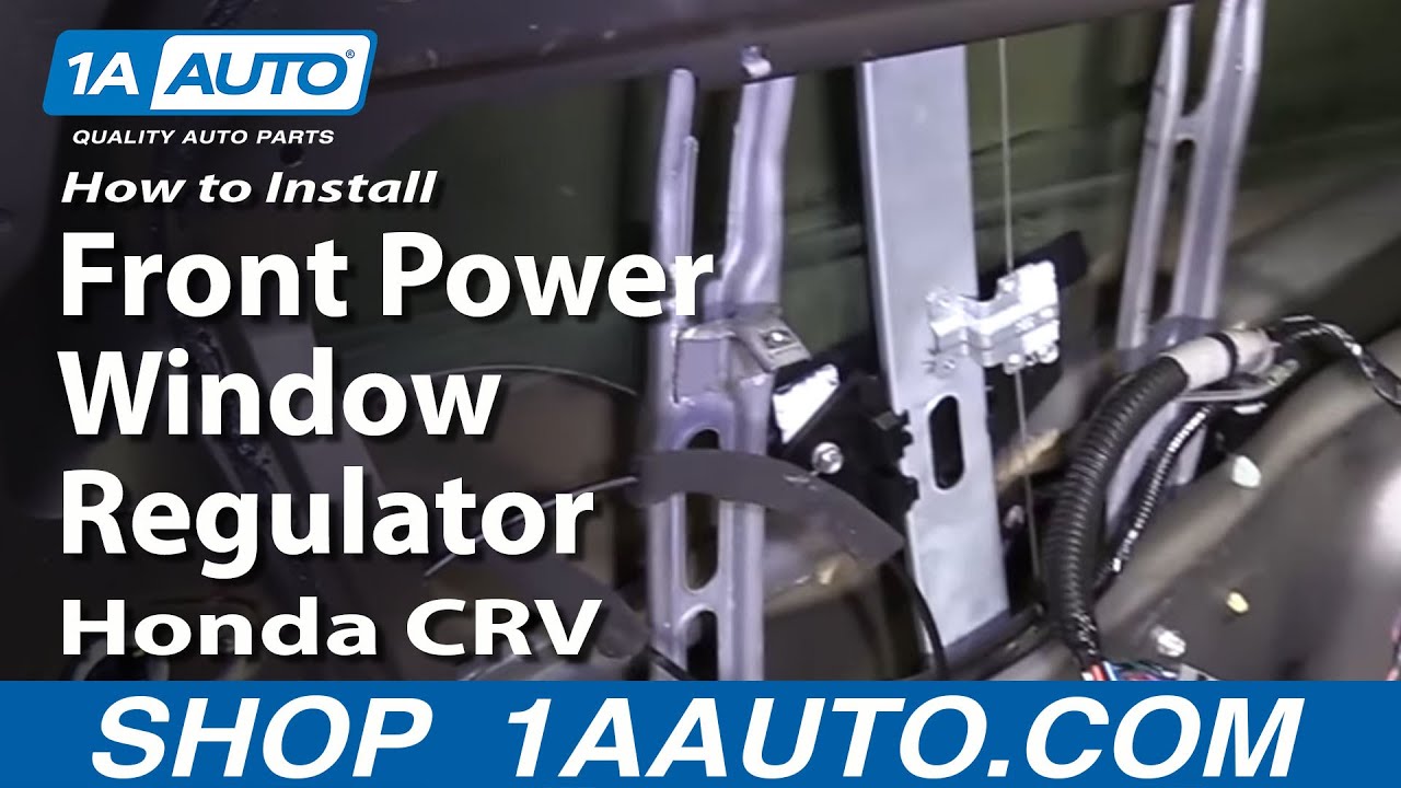 How To Install Replace Front Power Window Regulator Honda ... 2000 jeep cherokee door lock wiring diagram 