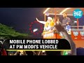 PM's security breached again; Mobile Phone Hurled at PM Modi's Vehicle in Mysuru