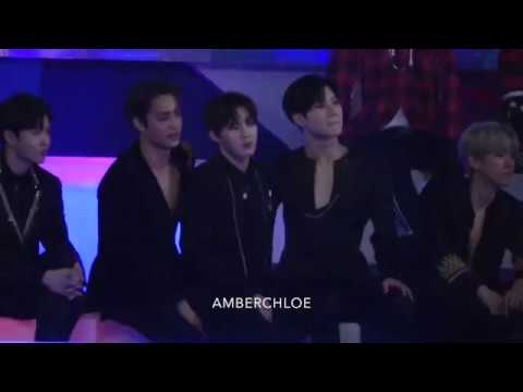 20171201 MAMA TAEMIN,KAI,HASUNGWOON Reaction to BTS DNA