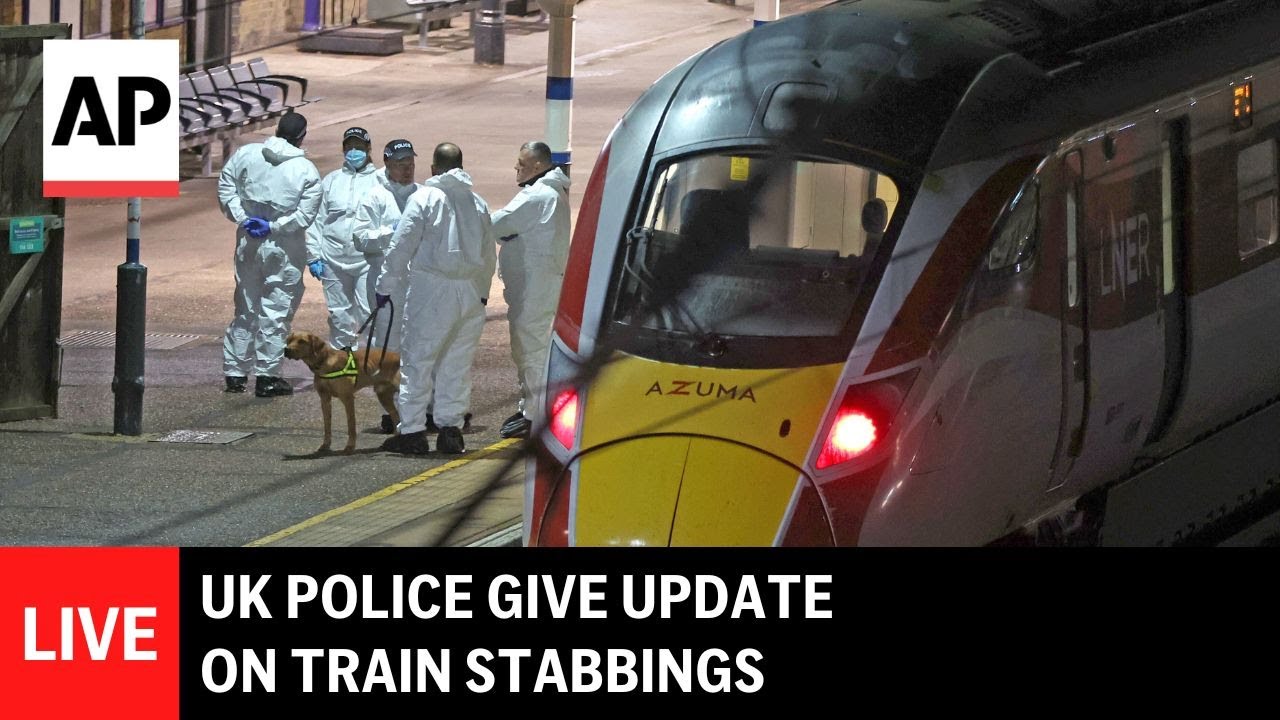 LIVE: UK police give update on train stabbings in Huntingdon