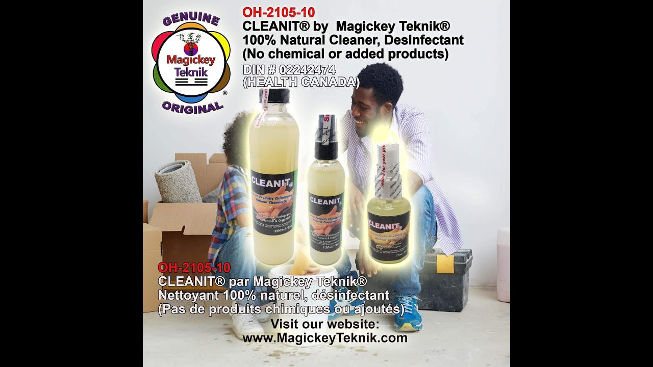 CLEANIT® from Magickey Teknik® 100% Natural Disinfectant Cleaner, Antiseptic, OH-2100-10